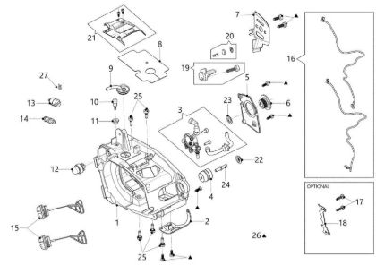 Carter motor GSTH 240 Motosierra