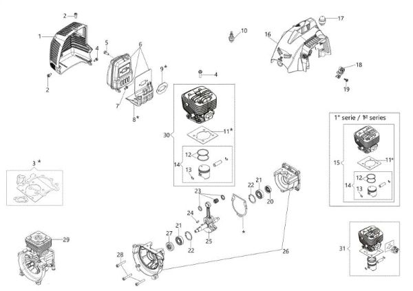 Motor PPX 275 Aplicación (Podadora)