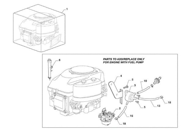 Motor GLX 14-84H Tractor