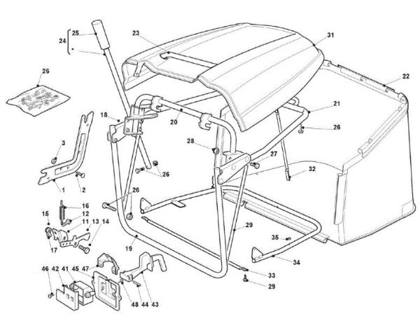Recogedor de hierba GLX 20-92 H2 Tractor