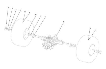 Eje posterior APACHE 92 EVO Cat.2023 Tractor
