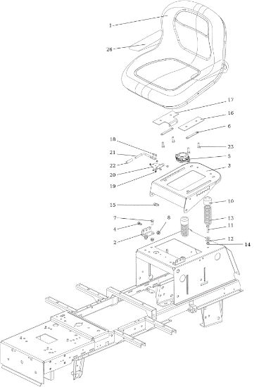 Carcasa (1/2) OM 106/24 KH (K2400AVD V-Twin) 4X4 Cat. 2023 Tractor