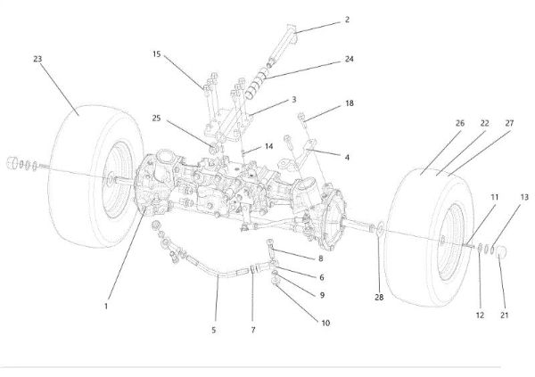 Eje anterior CHEYENNE 26 (KAWASAKI) Cat. 2023 Tractor