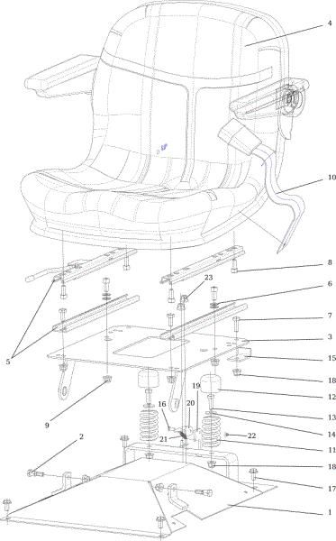 Asiento CHEYENNE 26 (KAWASAKI) Cat. 2023 Tractor