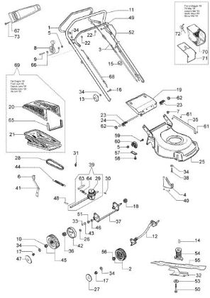 Despiece completo G 48 TAS Cortacésped