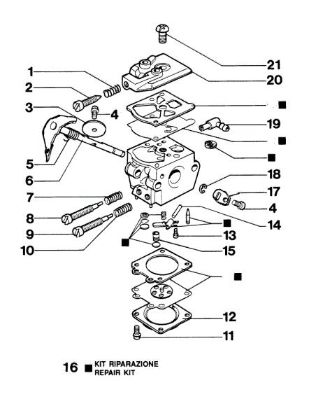 Carburador WT-607A 932 Motosierra