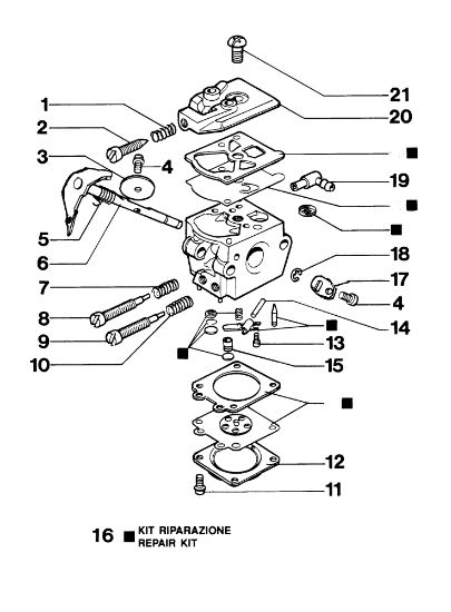 Carburador WT-607A 932 Motosierra