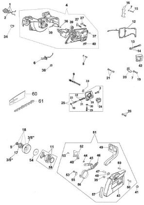 Carter motor 965 HD Motosierra