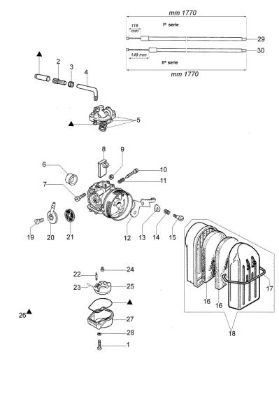 Carburador AM 190 Afumigadora
