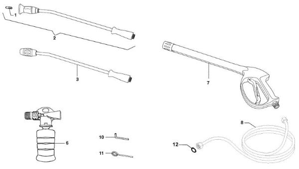 Accesorios PW 160 Hidrolimpiadora