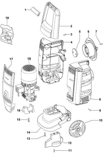Carcasa PW 135 C Hidrolimpiadora