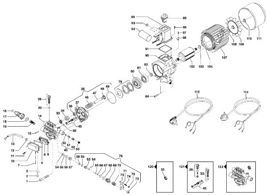 Motor PW 135 C Hidrolimpiadora