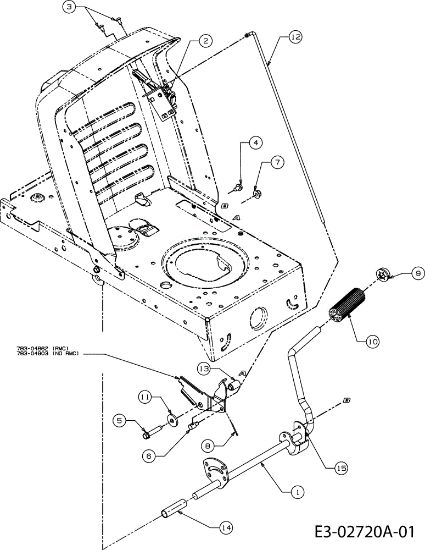Pedal POLO 108/17 H Tractor