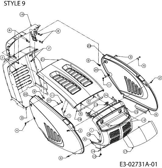 Carcasa POLO 108/17 H Tractor