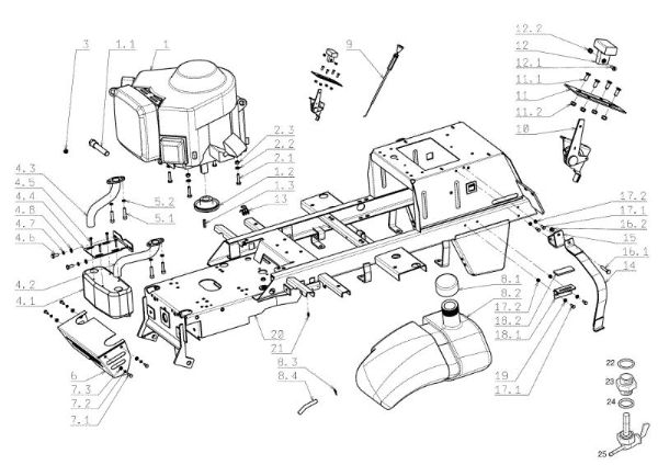 Motor OM 124J/22H Cat.2006-2007 Tractor