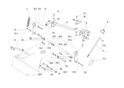 Regulacion plato de corte APACHE 92 Cat.2006-2007 Tractor
