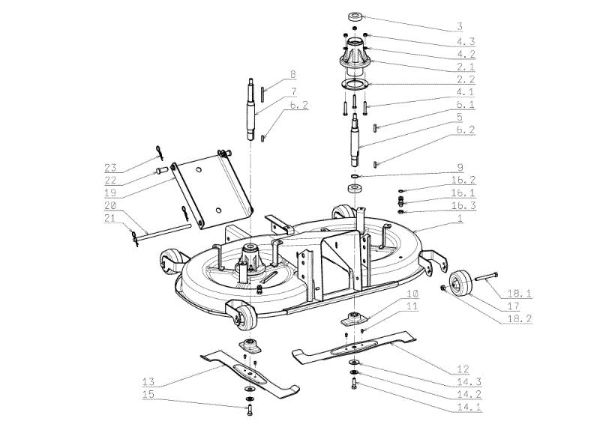 Plataforma de corte (1/2) OM 104JH/16H Cat.2006-2007 Tractor