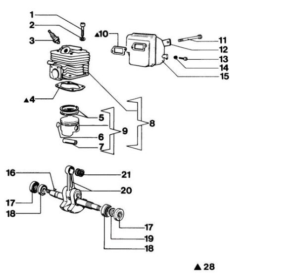Motor 350AF Super Motosierra