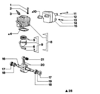 Motor 350S Motosierra