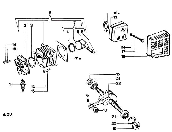 Motor 935 X Motosierra
