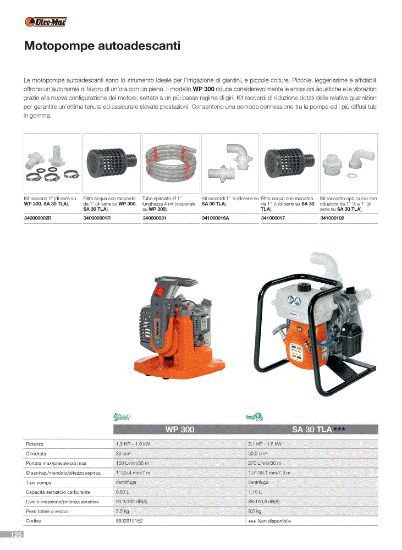  Accesorios para motobombas