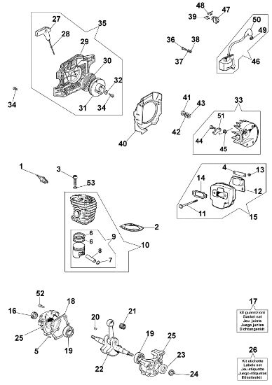 Motor 938 Motosierra