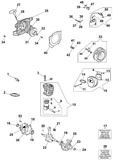 Motor 942 Motosierra