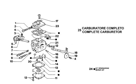 Carburador WT-162A 942 Motosierra