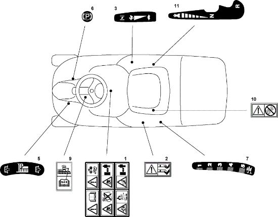 Etiquetas (1/2) OM 63C/6,5V Cat.2009 Tractor