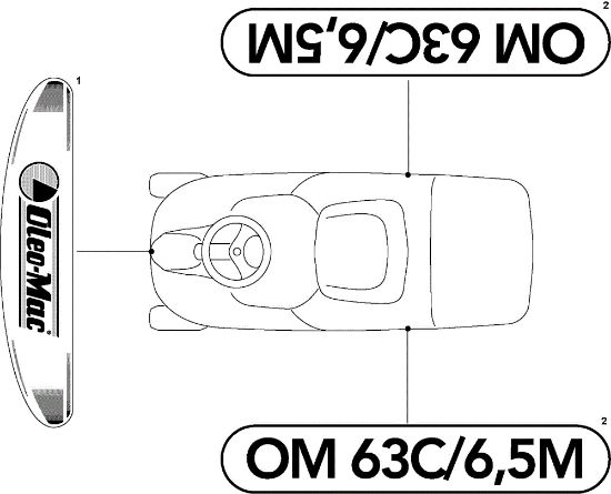 Etiquetas (2/2) OM 63C/6,5V Cat.2009 Tractor