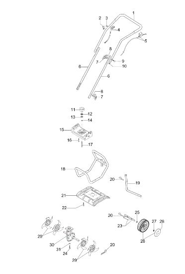 Despiece completo MH 130 Motoazada