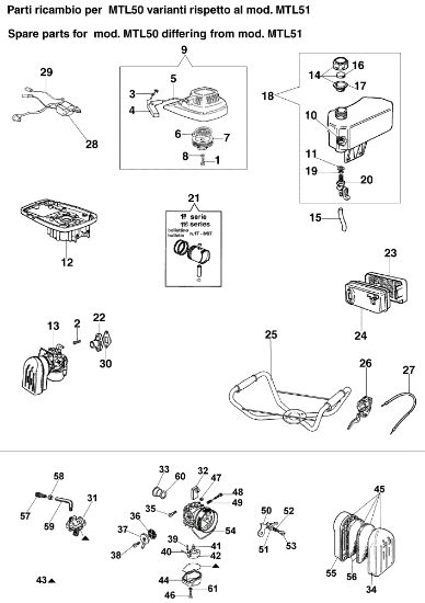 Repuestos para MTL 50 Mototaladro