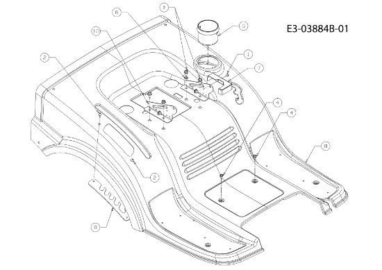 Carcasa posterior KOMMAND 92/13,5 T Cat. 2010 Tractor