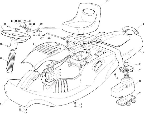 Carcasa EF 63C/6,5V Cat.2010 Tractor