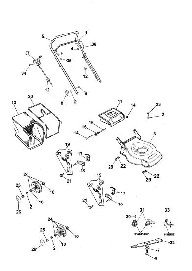 Despiece completo LR 47 PBQ Cortacésped