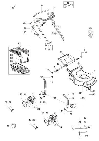 Despiece LR 48 PK COMFORT (K500) Cortacésped