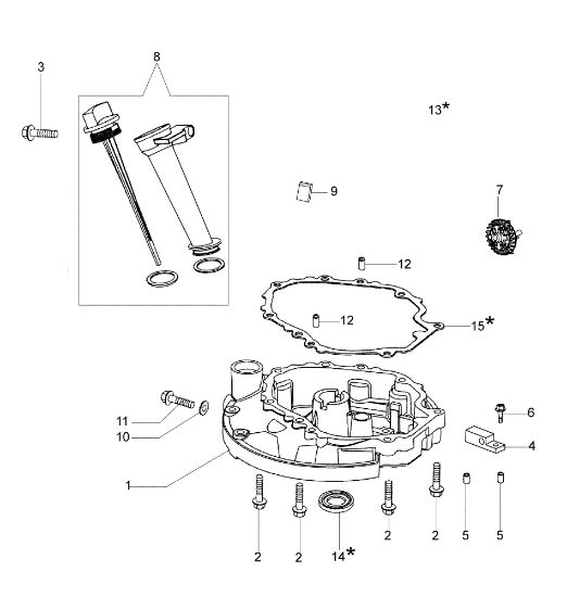 Tapa basamento LR 53 TK (K650) Cortacésped