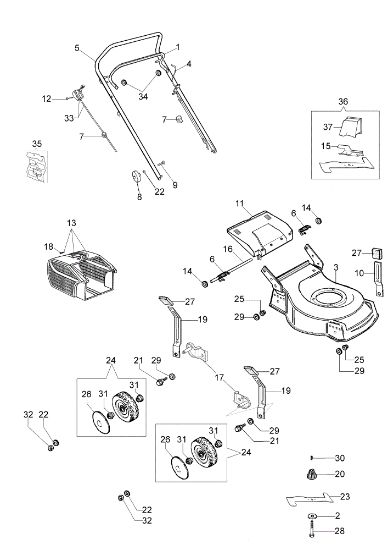Despiece ESSENTIAL LR 53 PK (K650) Cortacésped