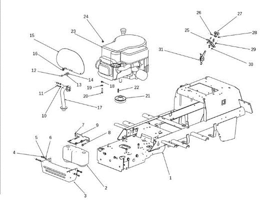 Motor EF 106J/15,5H Cat.2011 Tractor
