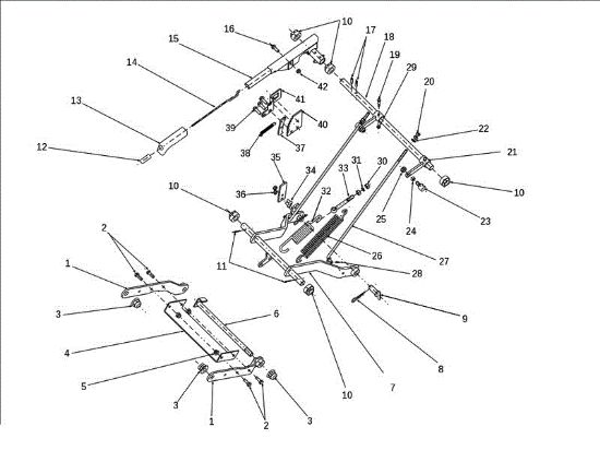 Regulación plato de corte EF 106J/24H 4X4 Cat.2011 Tractor