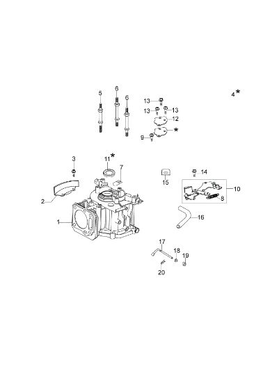 Cilindro y basamento AR 48 PK (K650) Cortacésped