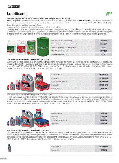  Lubricantes - Accesorios varios