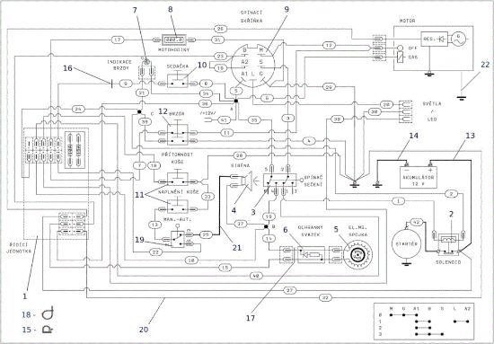 Esquema eléctrico EF 106J/15,5H Cat.2012 Tractor