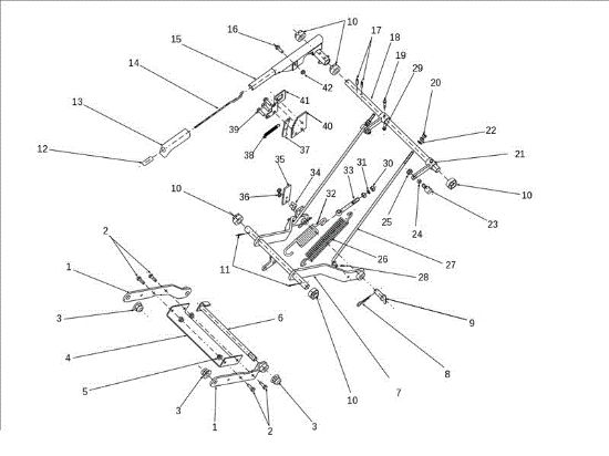 Regulación plato de corte EF 106J/24H 4X4 Cat.2012 Tractor