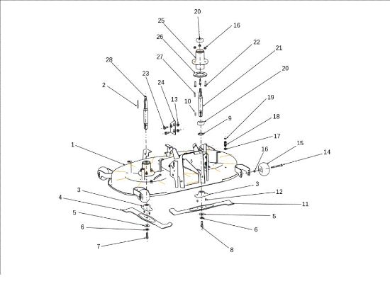 Plato de corte (1/2) EF 106J/24H 4X4 Cat.2012 Tractor