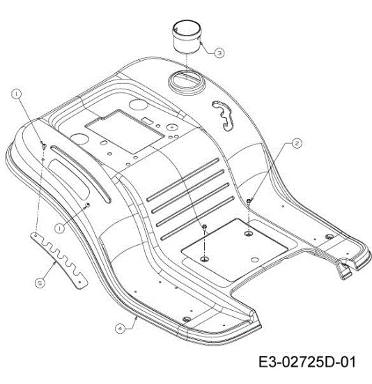 Carcasa posterior STORM 97/13 T Cat.2013 Tractor