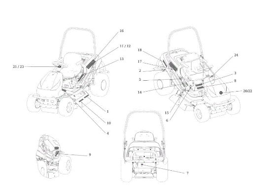 Etiquetas TUAREG 92 EVO Cat.2013 Tractor