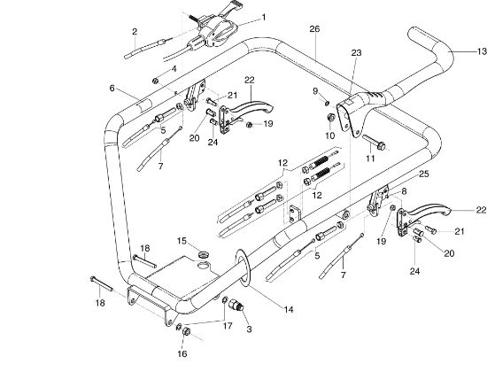 Caja de mando (Manillar) TN 5600 Minitransportador