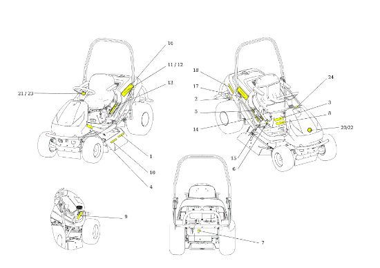 Etiquetas TUAREG 92 EVO Cat.2014 Tractor