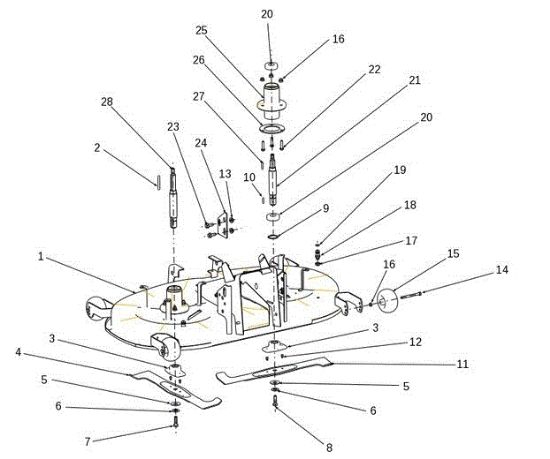 Plato de corte (1/2) EF 106S/24H 4X4 Cat.2014 Tractor